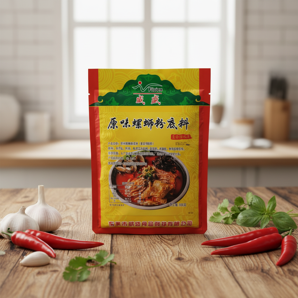 Original Liuzhou River Snail Noodles Seasoning Base 500g Compound Seasoning Spicy Savory Mix Homemade Noodle Soup Chinese Street