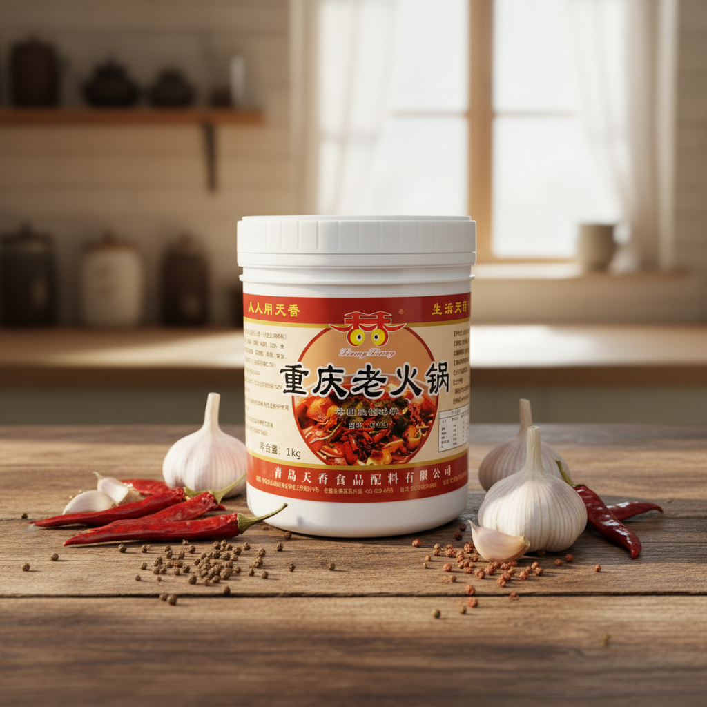 Chongqing Hot Pot Base Paste 1kg Semi-Solid Spicy Sichuan Style Seasoning for Restaurant & Home Cooking