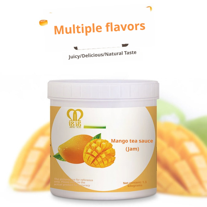 Multi-Flavor Fruit Jam Spread (1.3kg) – Sweet & Soothing for Drinks, Yogurt, Desserts, Baking & More – 12 Months Shelf Life, Versatile Syrup Mix