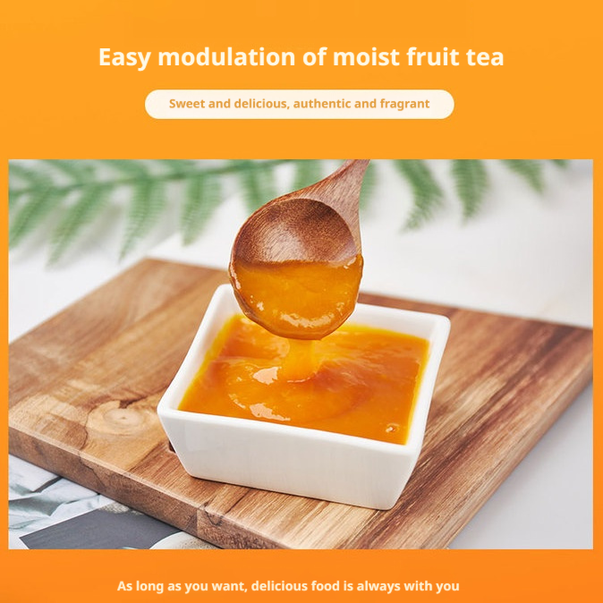 Multi-Flavor Fruit Jam Spread (1.3kg) – Sweet & Soothing for Drinks, Yogurt, Desserts, Baking & More – 12 Months Shelf Life, Versatile Syrup Mix