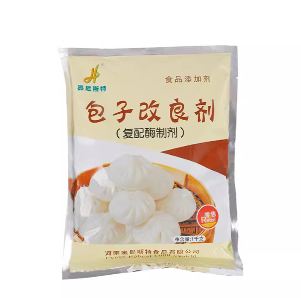 Bun Improver 1000g (1 Bag) Enhances Size Soft Texture Bright White Crust Prevents Oil Leakage Compound Enzyme Preparation Food