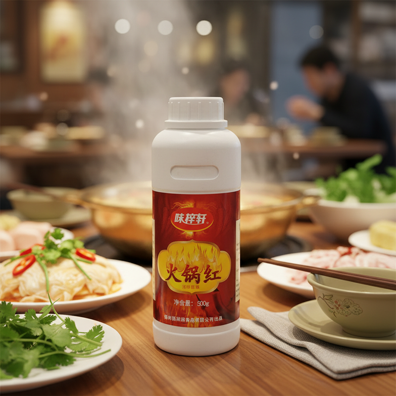 Hot Pot Red Flavor Essence Liquid Spicy Aroma for Hot Pot Base Spicy Sauce & Seasoning (500g) Food-grade 18-Month Shelf Life