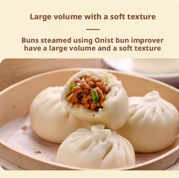 Bun Improver 1000g (1 Bag) Enhances Size Soft Texture Bright White Crust Prevents Oil Leakage Compound Enzyme Preparation Food