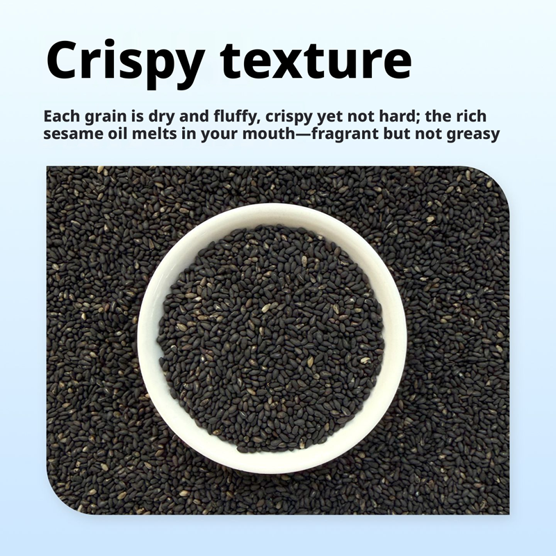 New Black Sesame Selection Instant No-Wash Clean No Sand Granules Full No Dyeing Wholesale