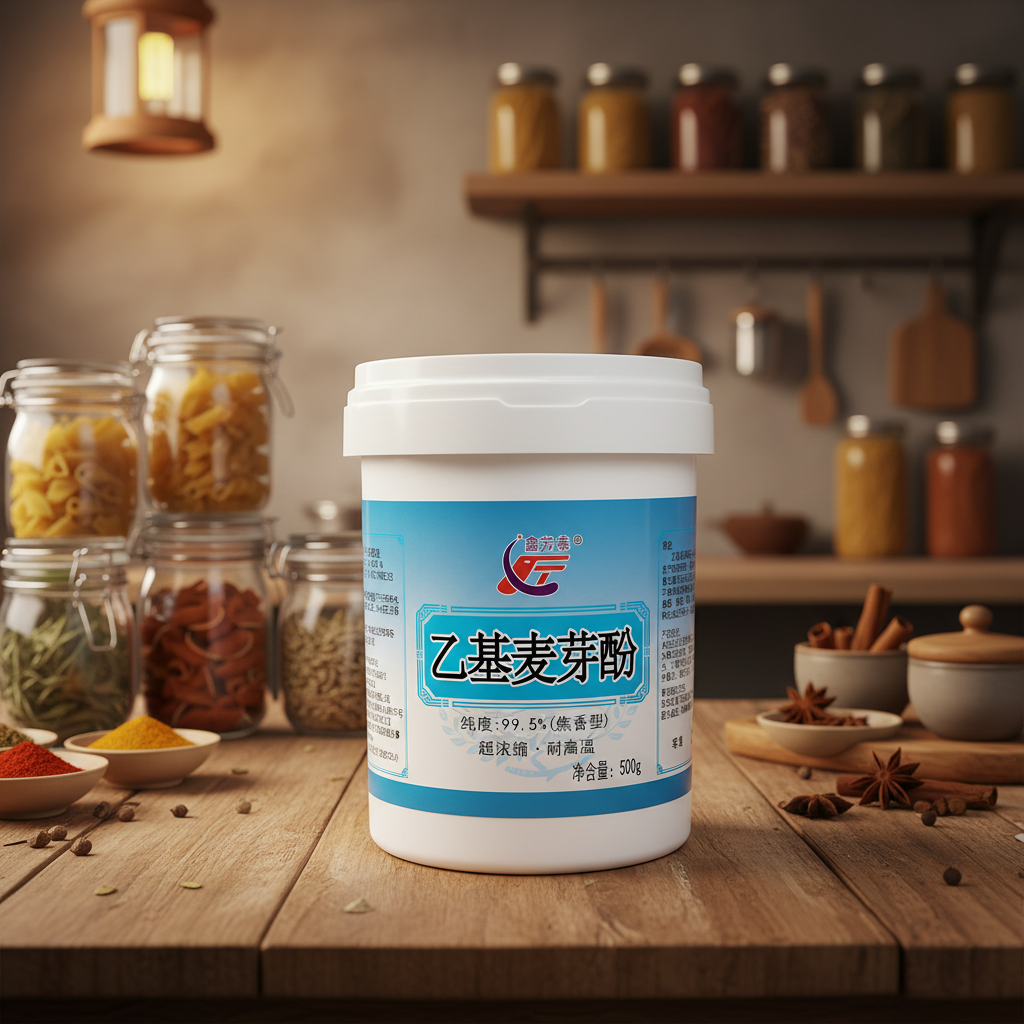 Ethyl Maltol Food Grade Flavoring Agents 99.5% Pure Caramel Type Powder 500g Soluble Water/Ethanol/Propylene Glycol for Food