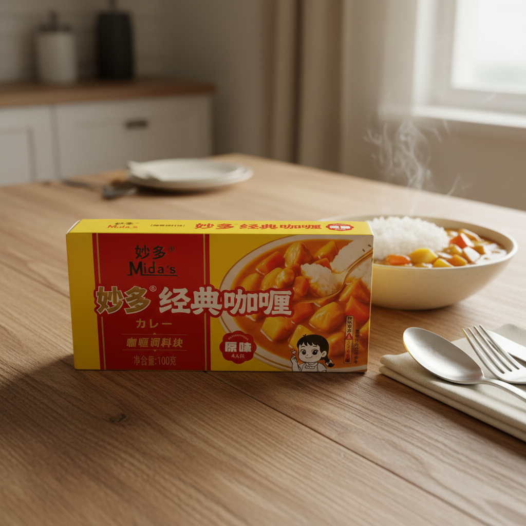 Original Curry Block Instant Curry Paste 100g for Rice Noodles & Meat Easy to Cook Spicy Flavor Homemade Curry Dishes