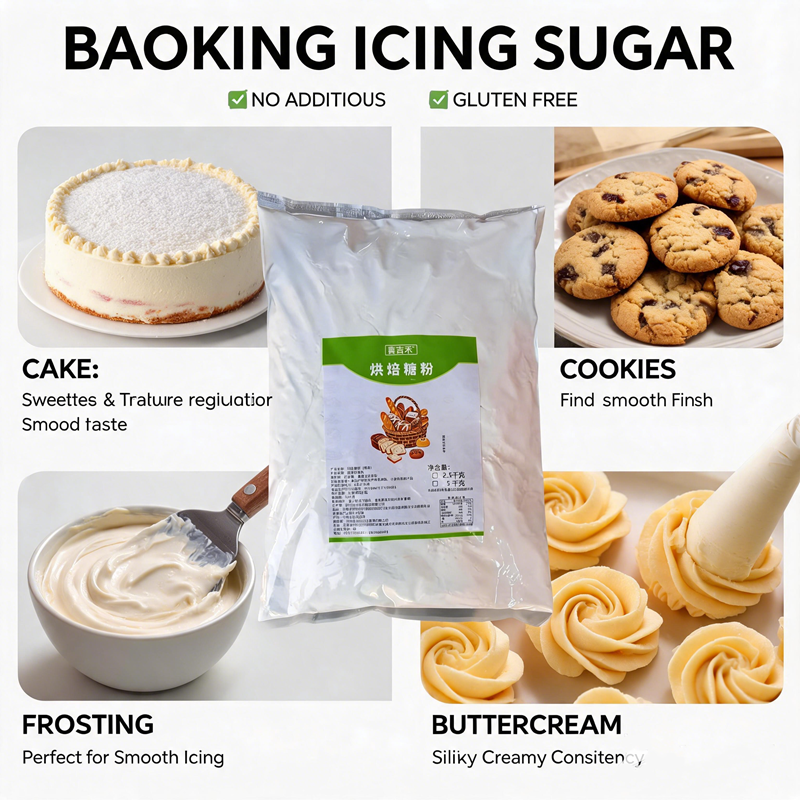 Baking Powder Sugar (Icing Sugar) – 2.5kg / 5kg Bulk Pack, Fine Confectioners Sugar for Cakes, Cookies, Frosting & Baking – Gluten Free, No Additives, Ideal for Home & Commercial Use