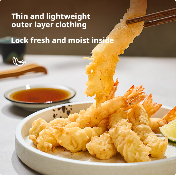 Wheat-Based Tempura Batter Mix Crispy Fried Shrimp & Chicken Coating Powder Spicy Flavor