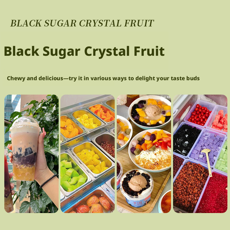 Brown Sugar Crystal Syrup (Bubble Tea Topping) – 2.5kg Bulk Size, Ready-to-Use for Boba Tea, Desserts & Beverages